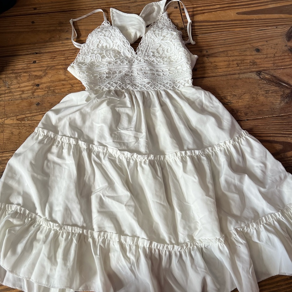 White Lace Womens Dress